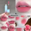2026 Matte Velvet Lip Mud for Young Girls, Korean Style Pink Lip Glaze for a Natural Look That Brightens the Complexion