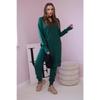 New Women's Hooded Sporty Fashionable Casual Zipper Large-sized Asymmetrical Long-sleeved Set