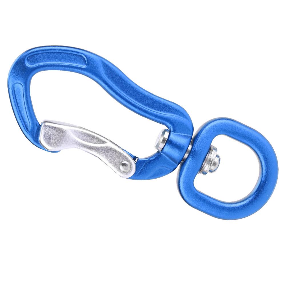 Multifunctional Aluminium Alloy Carabiner Outdoor Mountaineering Safe Lock D Buckle Blue