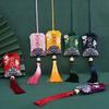 Chinese Style Brocade Embroidered Bag Embroidery Sachet Cloth Pouches Tassel Pendant Drawstring Lucky Bag Wedding Favors Gift