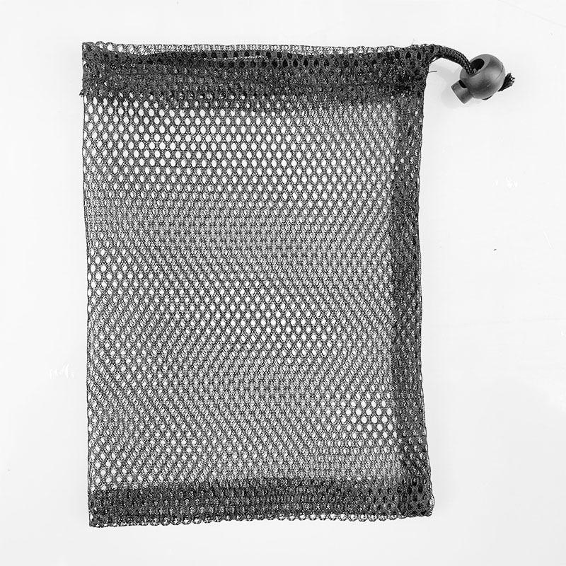 

Polyester Mesh Bag, Toy Storage Bag, Towel and Bath Towel Storage, Drawstring Hexagonal Mesh Bag, Swimming Equipment, Packaging Bag Black; 20cmx25cm