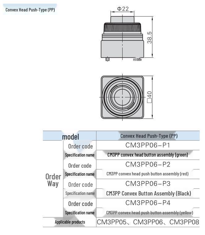 AirTAC Selector Button Mechanical Valve CM3PL Series