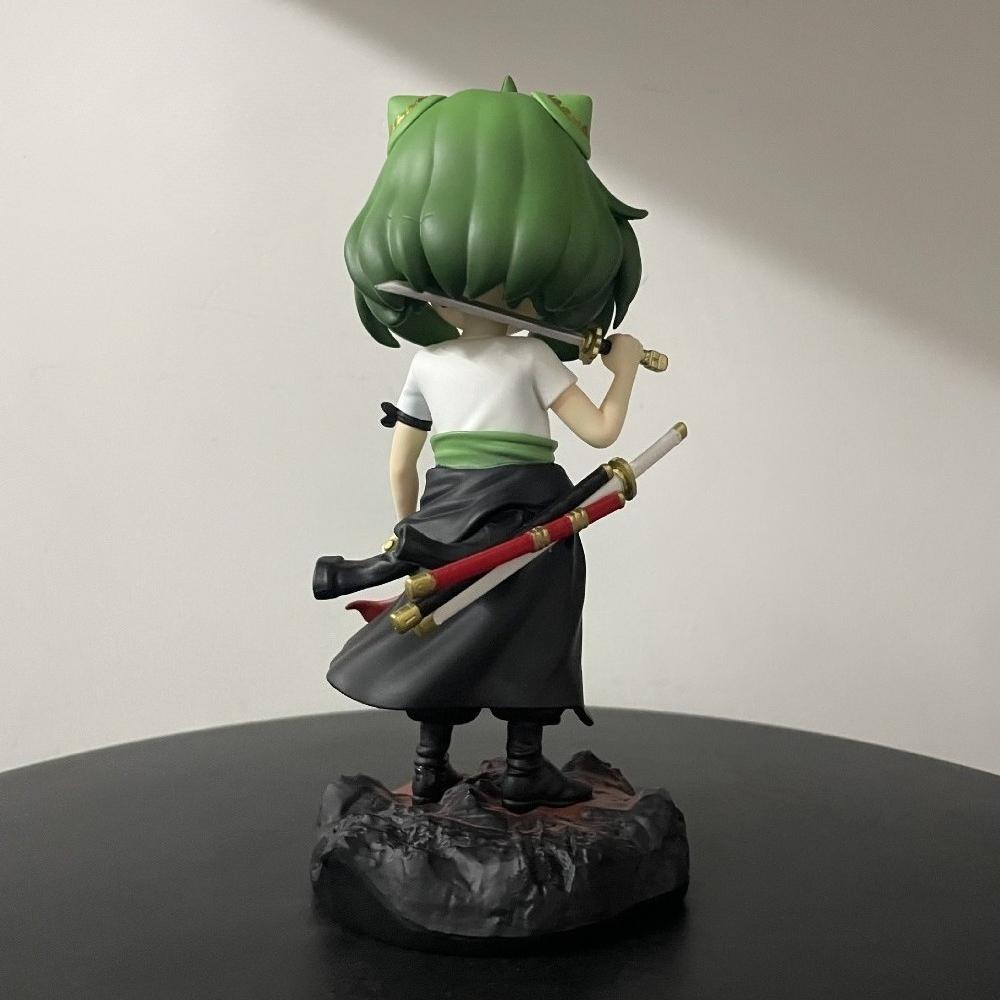 18.5cm/7.28in Anime Figure Anya Forger Cosplay Roronoa Zoro Action Figures Pvc Statue Collection Model Toys Gifts ONE PIECE Poseable Articulated Scale