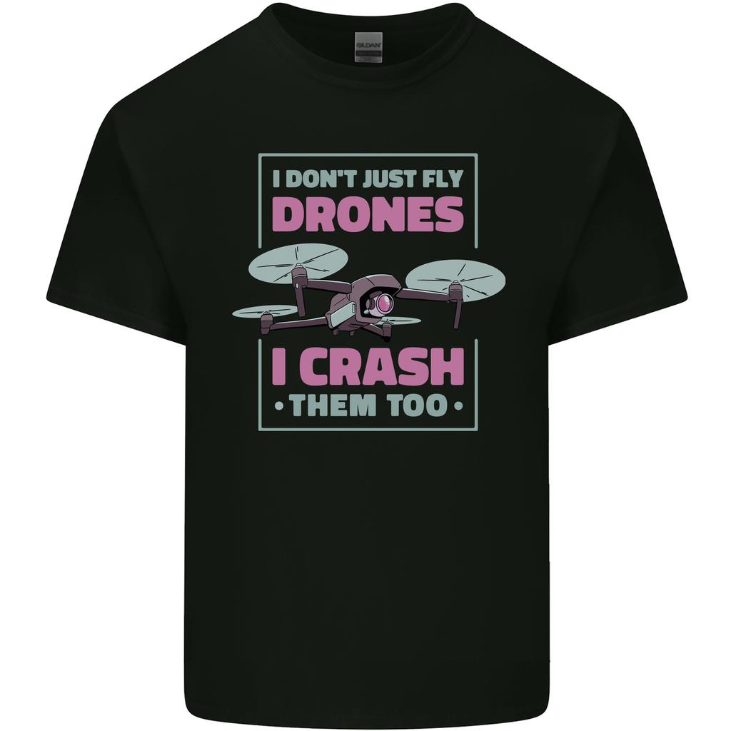I Crash Them Too Funny Drone Pilot Unisexs Light Cotton TShirt