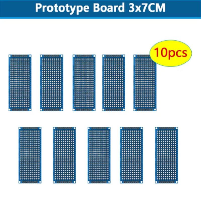 5/10PCS PCB Board Prototype Board Blue 3x7cm 4x6cm 5x7cm 7x9cm Double Sided Circuit Boards DIY Electronic Kit