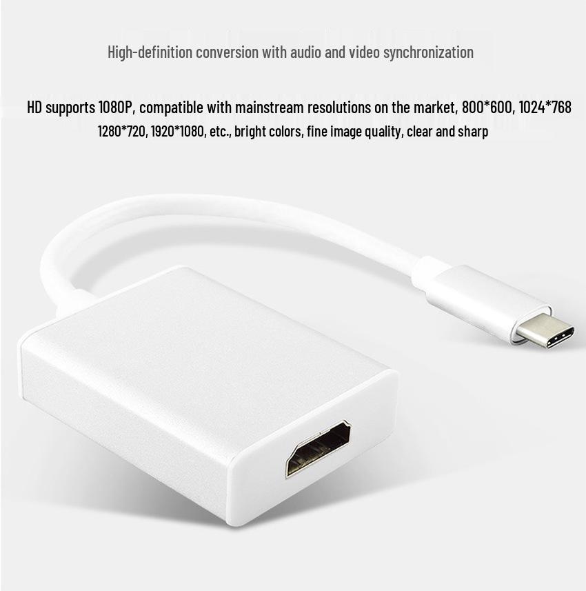 Type-C to HDMI Female Converter Dock for MacBook, Laptop, and Switch