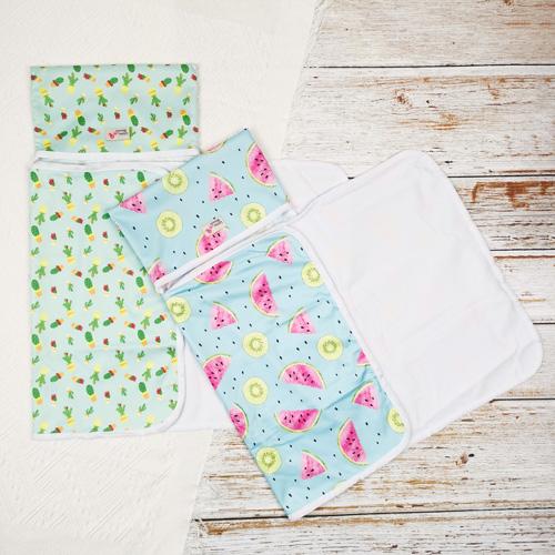 2pcs/set Baby Washable Foldable Portable Travel Compact Nappy Diaper Waterproof Floor Change Changing Mat Play