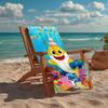 Ultra-Soft Beach Towel with Shark Theme,Ideal for Pool - Camping, Diving - Perfect Travel Essential, Vibrant Beach Towel.