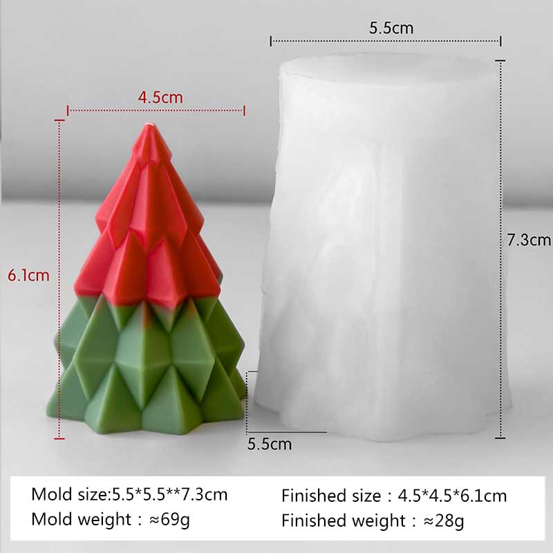 

Сделай сам Силиконовая форма для свечей Рождественская елка Ручная работа Аромагипс Смола Декоративные формы Принадлежности для изготовления рождественских свечей