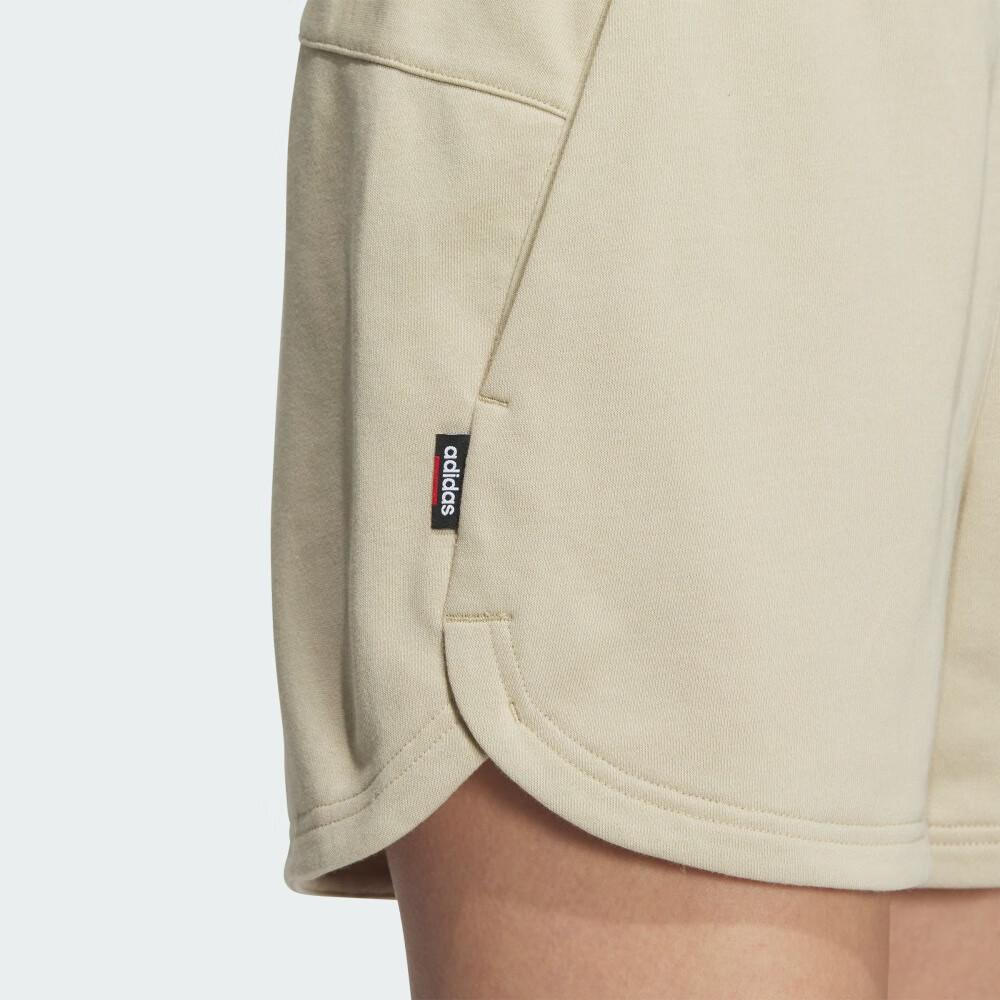 Adidas Solid Color Comfortable Sports Casual Shorts Women Shorts Prairie-Brown JE3578