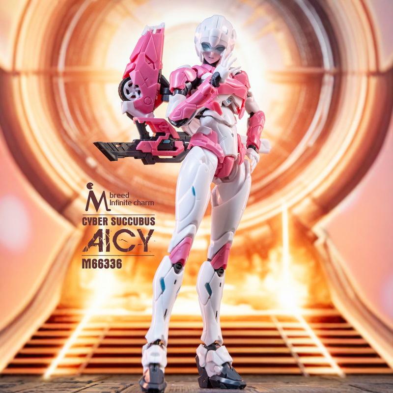 New Meili Wuxian M-Brand 66336 Arcee Children's Mecha Action Figure with Two Matte Faces