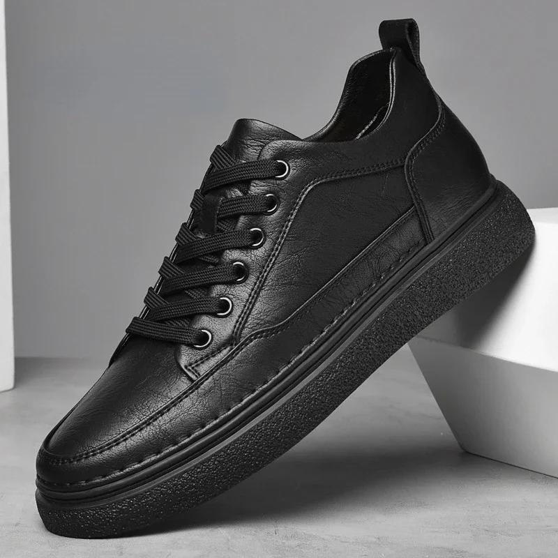 

Обувь мужская кожаная оригинальная высококачественная кожаная повседневная обувь для скейтбординга модная удобная спортивная кожаная обувь для мужчин кроссовки 44