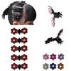 12 Pcs Bride Crystal Flower Mini Hair Claw Clamp Hair Clip Pin Hair Accessory
