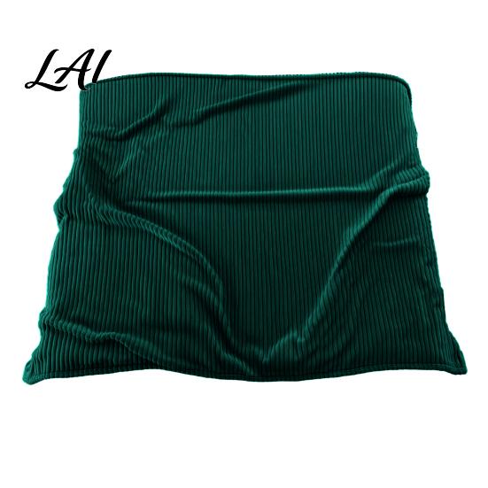 Skin Friendly Milk Velvet Throw Striped Fleece Blanket for Bed Ribbed Couch Thickened Warm Bed Soft Breathable Cozy Blankets Lightweight