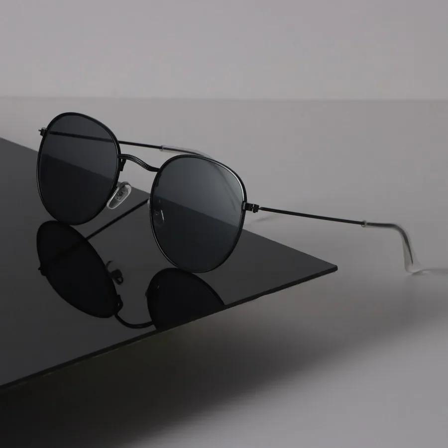 Small Round Sunglasses Women Men Vintage Fashion Female Male Mirror Clear Designer Eyewear Sexy Brand Black Sun Glasses