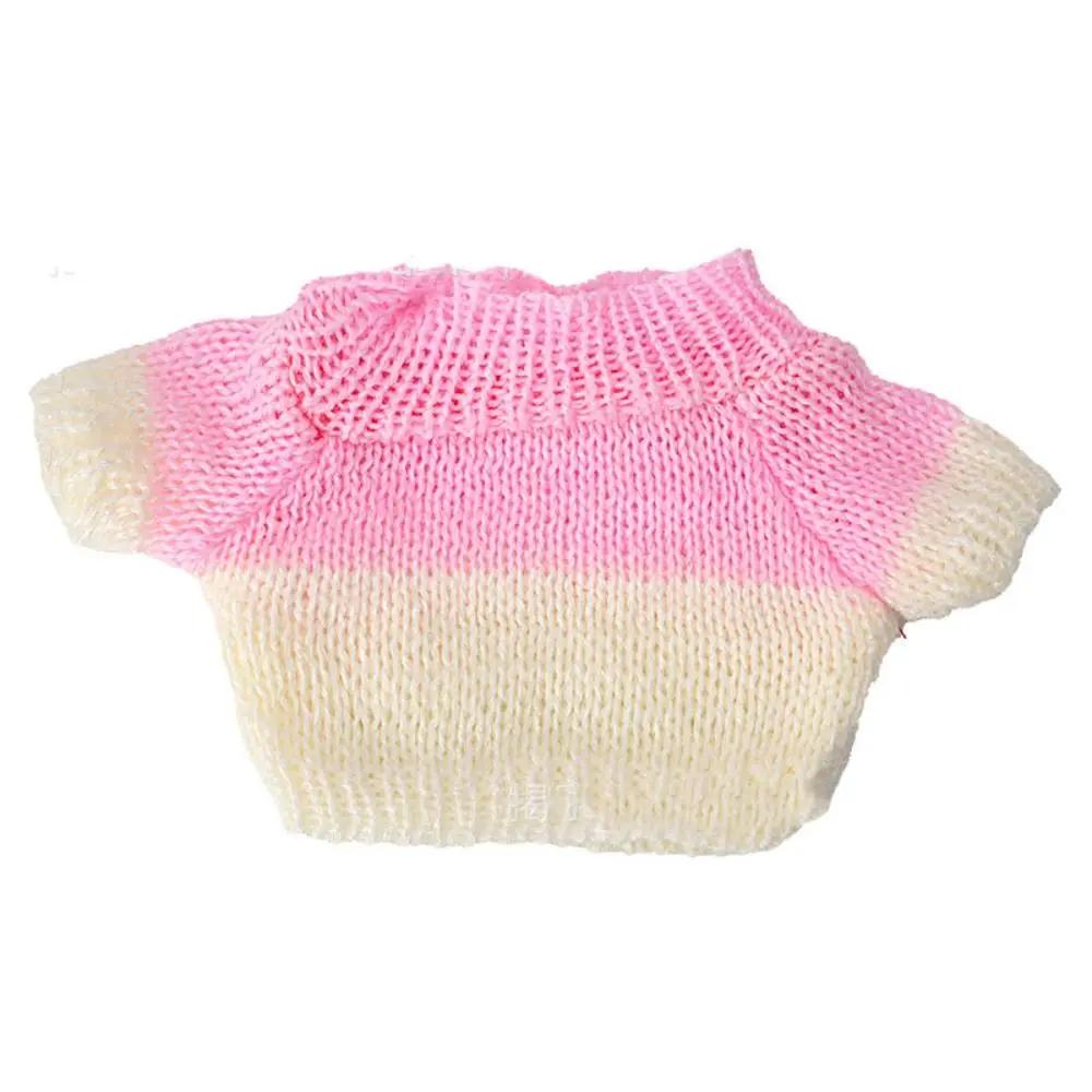 20CM Doll Clothes Knitted Sweater Christmas Santa Claus Warm Tops Outfits For Idol Dolls Accessories Plush Toys Clothe Accessory