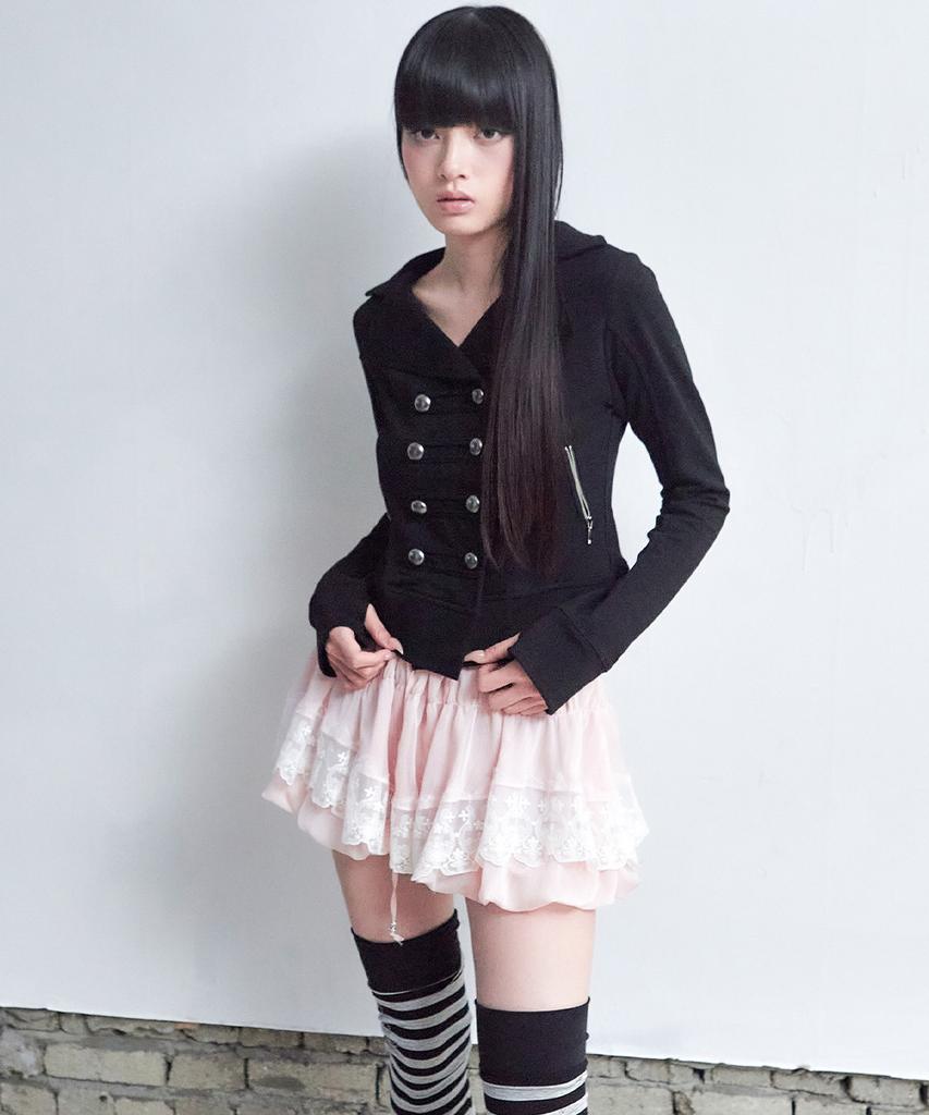 Elf Elf Elf Archives Bohemian Lace Skirt [Pink]