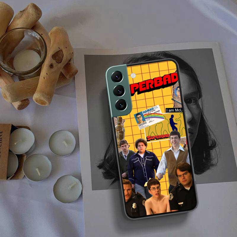 

Mclovin SuperbadZ Phone Case For Samsung Galaxy S22 S25 Ultra S21 S10 Plus S26 Edge S20 S23 S24 FE Cover Silicone Soft TPU C Samsung S25 Edge