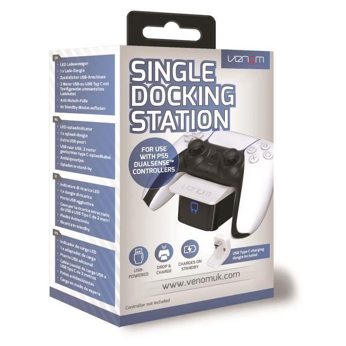 Station de chargement - Venom - PS5 - Charge rapide - Design esthétique - USB
