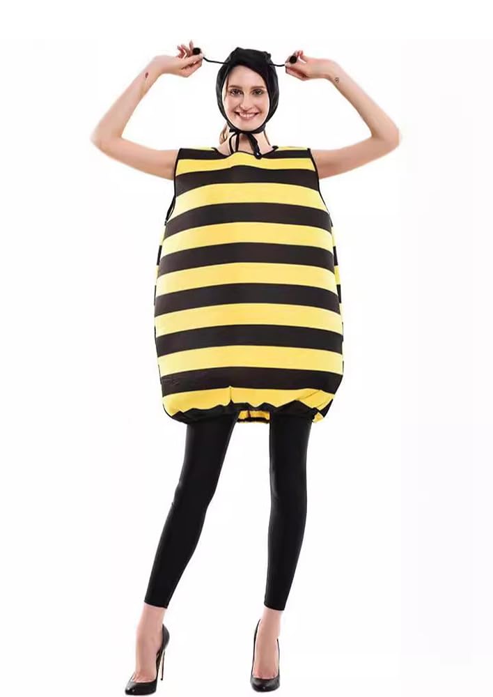 Cedar Eight Funny Costume for Adults Full-Body Halloween, Cosplay, (Bee)
