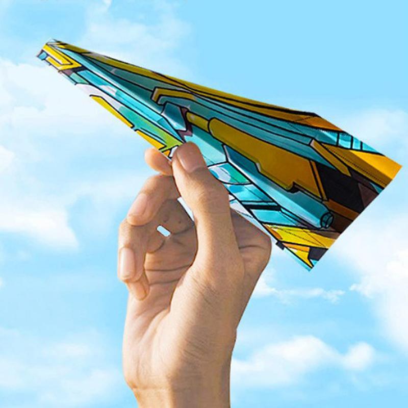 36 Feuilles Kit Origami Avion Pliant Montessori Papier Fait Main Ensemble de Papier Coloré Apprentissage Artistique Avion en Papier Polyvalent 3D Jouet