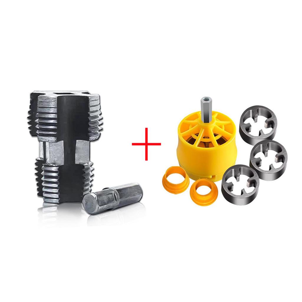 PVC Pipe Threader Tool Powerful Electric Drill Modified Water Pipe Threader Suitable for Improving Thread Processing