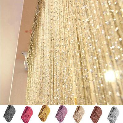 3*3 M Glitter String Door Curtain Beads Room Dividers Beaded Fringe Window Panel Window Room Divider Home Decoration