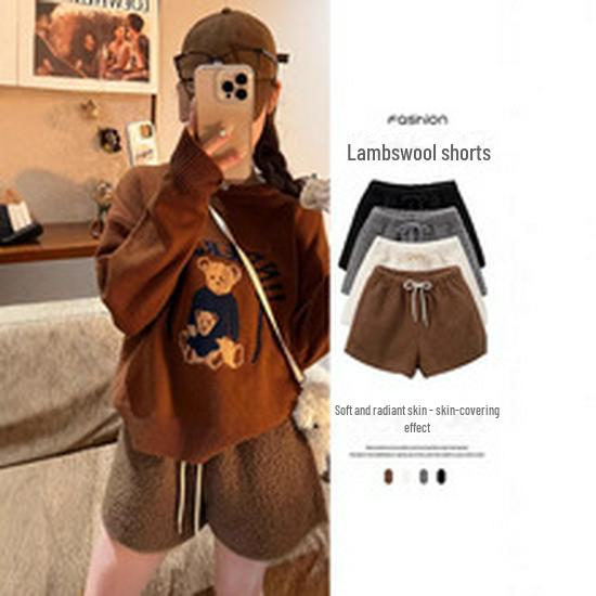 Women's High-Waist American Style Flared Sweatpants - Slim Fit Horseshoe Design for Autumn/Winter