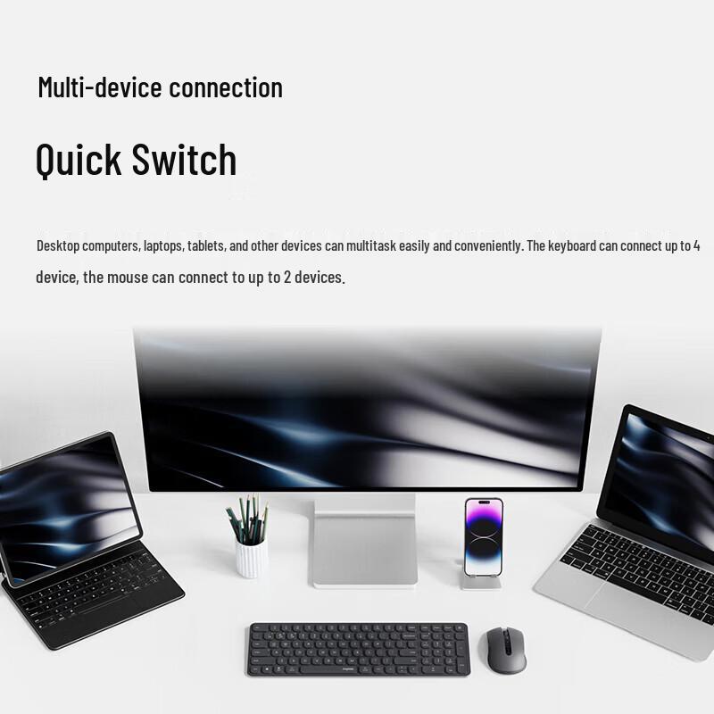 Rapoo 9350S Multi-Mode Wireless Keyboard and Mouse Set