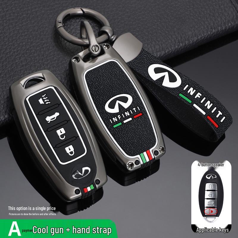 Infiniti Schlüsselhülle: Kompatibel mit Q50L, Q70, QX50, QX60, FX35 - Metallgehäuse & Schlüsseltasche