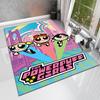1Pc The Powerpuff Girls Printed rectangle carpet, home door mat, outdoor travel protection carpet A6