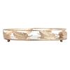 Round Mirror Plate Decorative Cosmetics Storage Tray for Catering , Wedding Party Decoration - 300mm