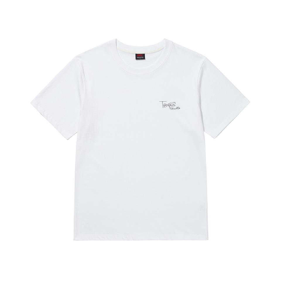 Tempus Studio Small Doodle Logo T-Shirts [White] L