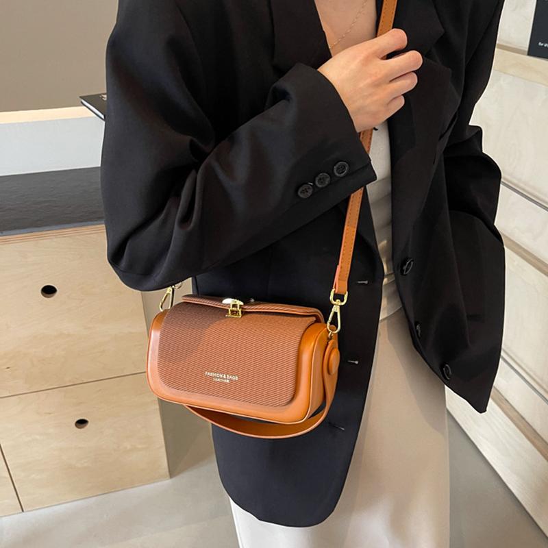 Stylish Vintage Mini Crossbody Bag with a Kiss Lock Featuring a Detachable Top Handle And a Square Design Perfect for Women AVE