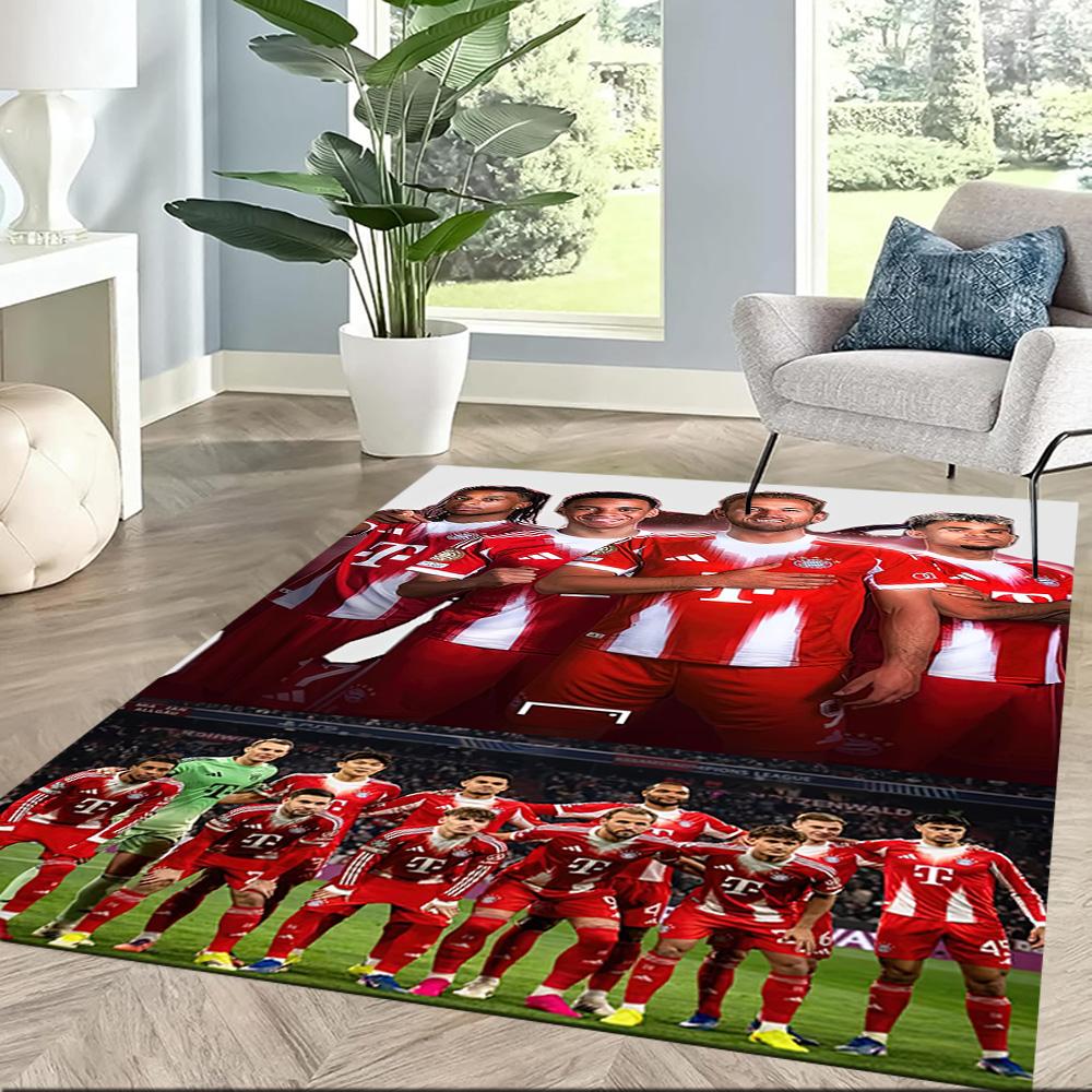 Bayern Munich Area Rug Design for Playrooms Decorate room Outdoor Living Rooms Antislip Carpet Anime Office Decor Gift for Festivals