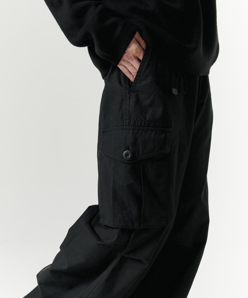 Musinsa Standard [City Leisure] Wide Belted Cargo Pants [Black]