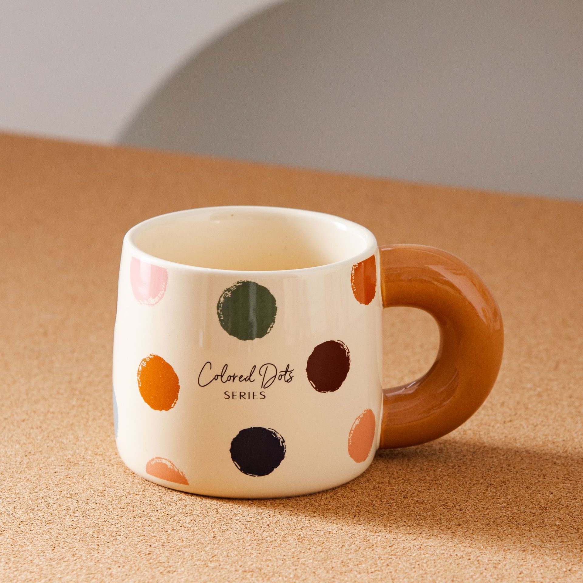 

High End Drink Water Cup Ceramic High Value Household Mug Office Coffee Cup Creative Couple Cup about 480ml