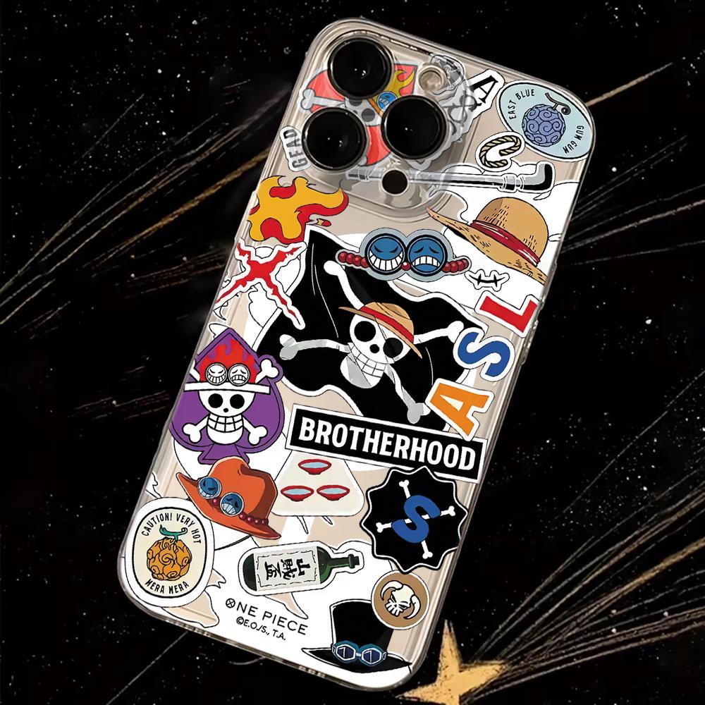 Anime Ones Pieces Luffys Magnetic Phone Case for Samsung Galaxy S25 S24 S23 S22 S21 S20 FE Edge Plus Ultra 5G Soft Clear TPU