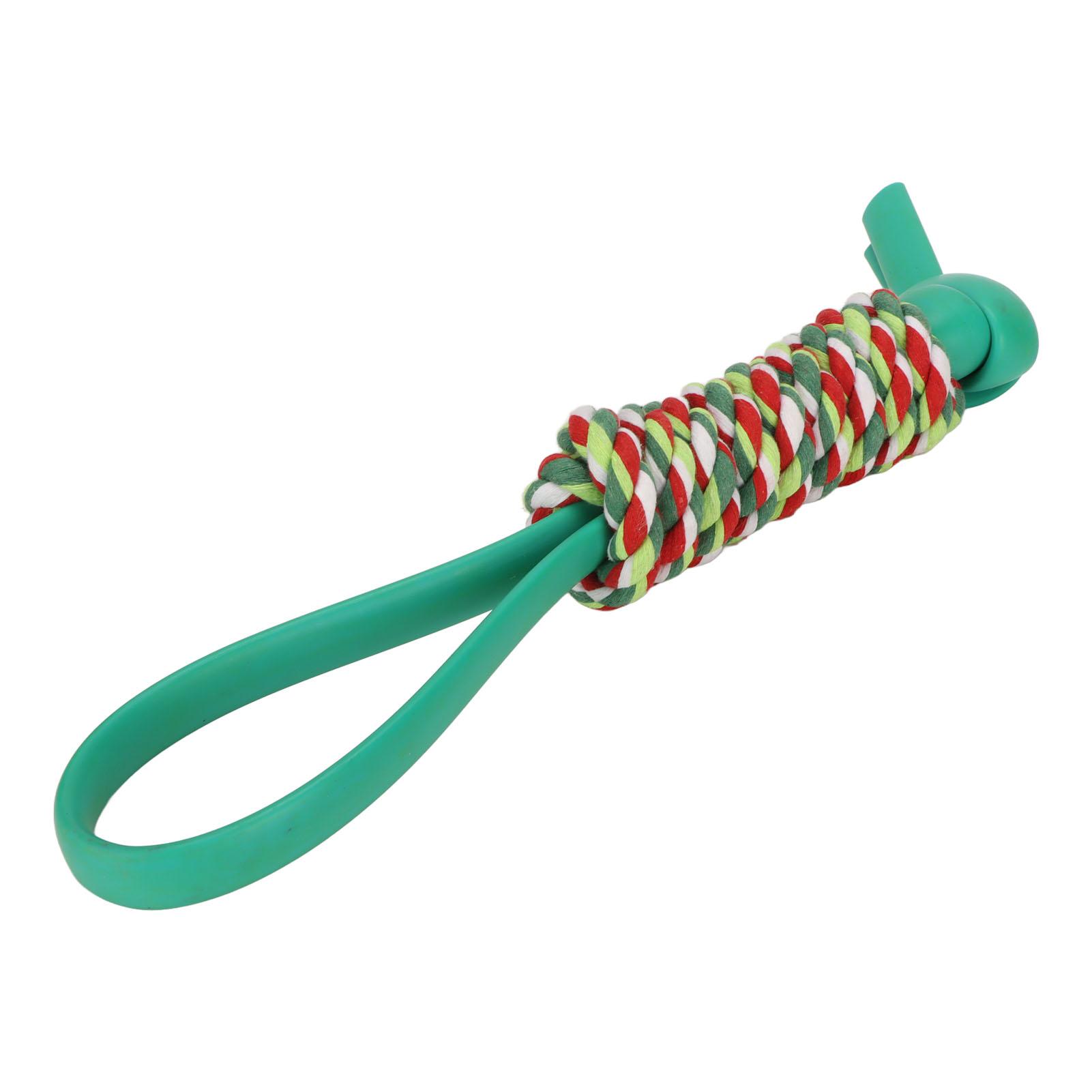 

Dog Chew Rope Toys Multipurpose TPR Bite Resistant Teeth Grinding Interactive Cotton Rope Dog Toys Cyan синий