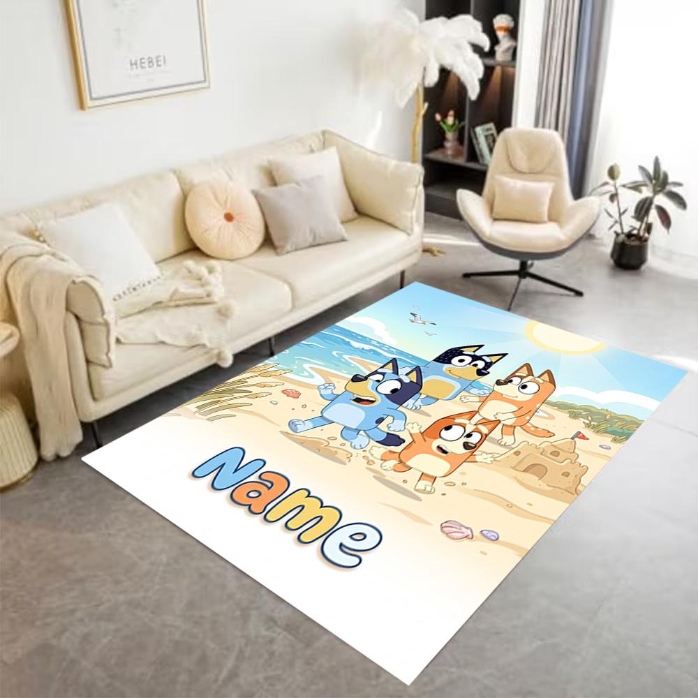 Rainbow Friends Customizable Name Floor Rug Office Rug Design for Game Room Foyer Dormitory Study room Anti-slip Rug Decorate Offices
