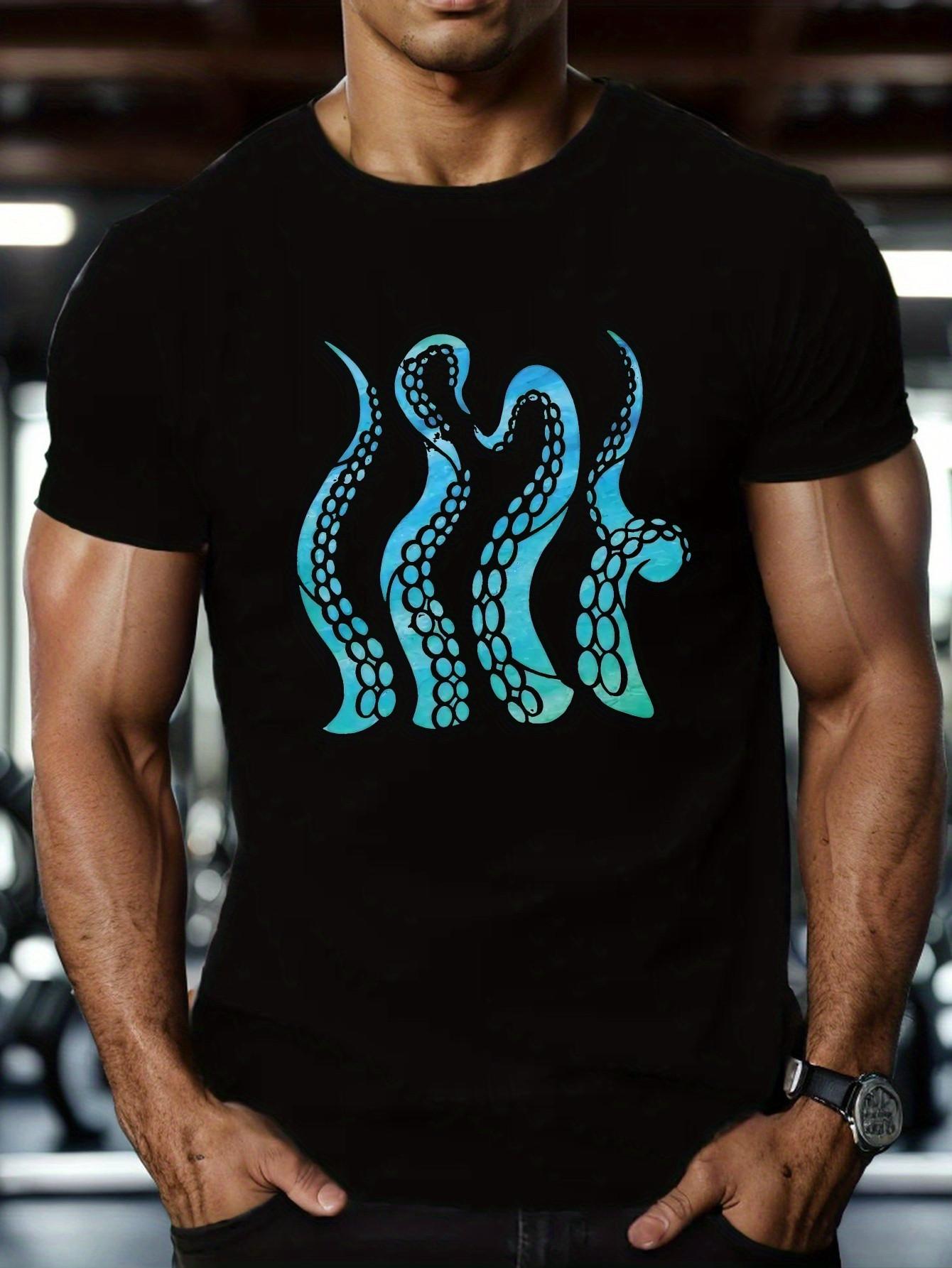 Top Pick Mens 3X Large Black TShirt with Turquoise Graphic S