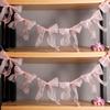 Top Quality Pink Bowknot Banner Hanging Pendant Garlands For Girls Princess Birthday Party Decor Baby Shower Wedding Party Photo