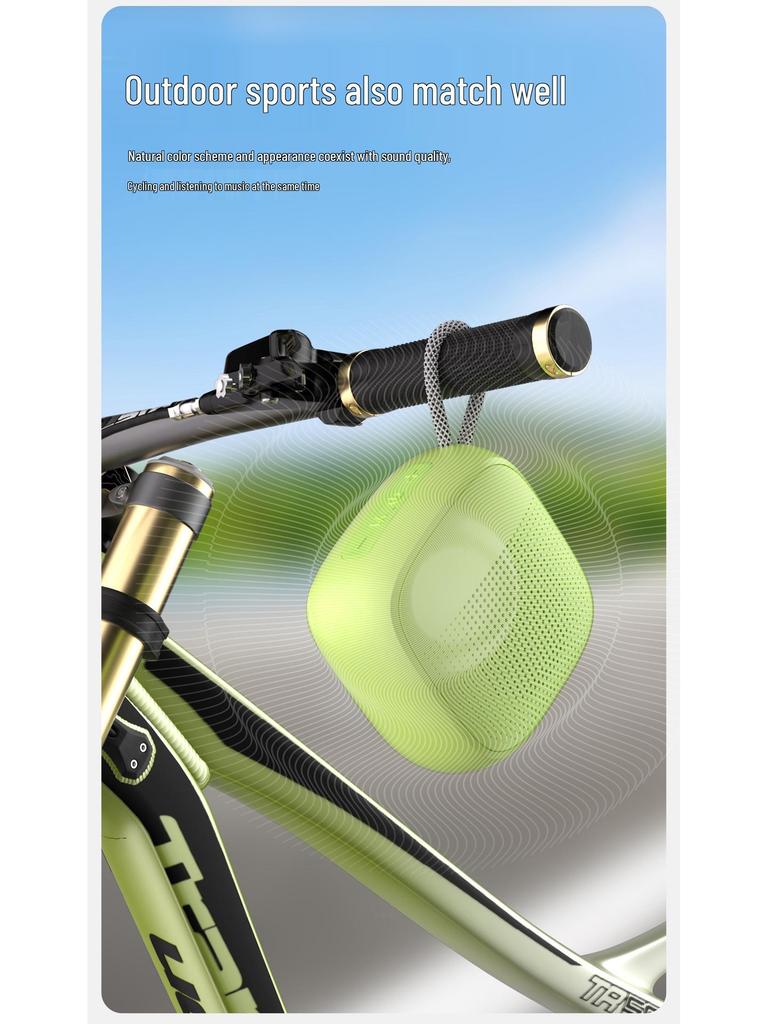 BT60 Outdoor Portable Bluetooth Speaker, Macaron Colors, Voice Broadcast, Long Battery Life, High Volume