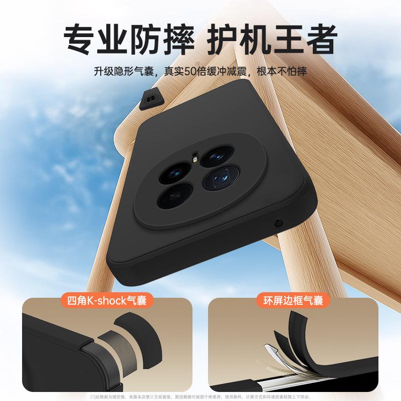 Applicable To Honor Magic1pro Mobile Phone Case New Straight Edge Liquid Silicone Magic1 Anti-drop Protective Case Soft Por