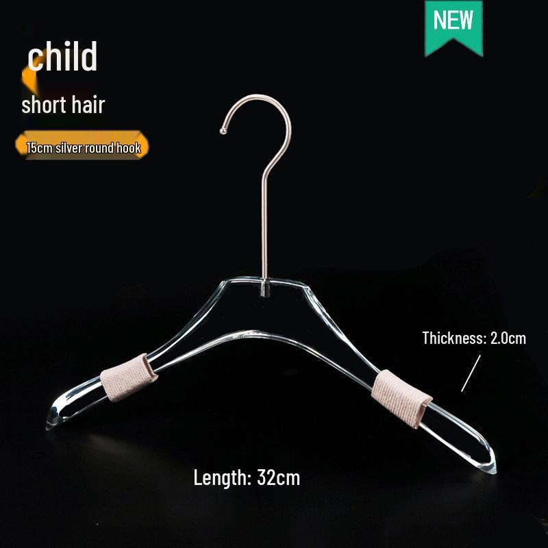 Acrylic Non-slip Hangers for Children's, Men's, and Women's Clothing