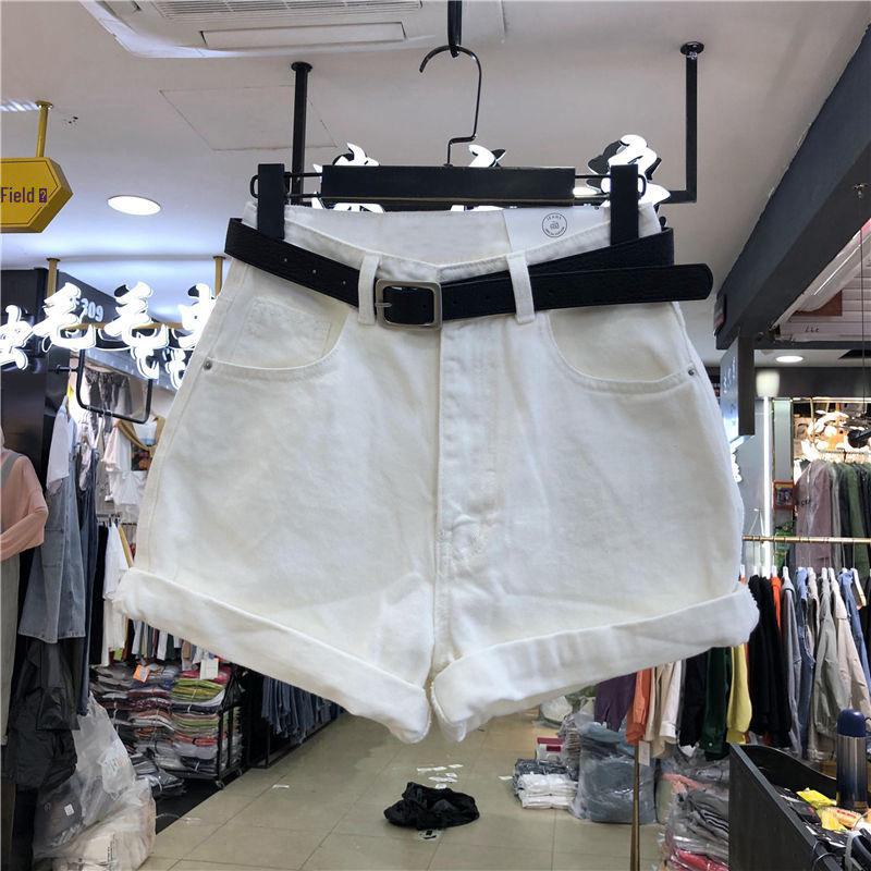 Summer 2022 Korean High-Waist Denim Shorts - Women's Loose Slim Fit Wide-Leg Trend