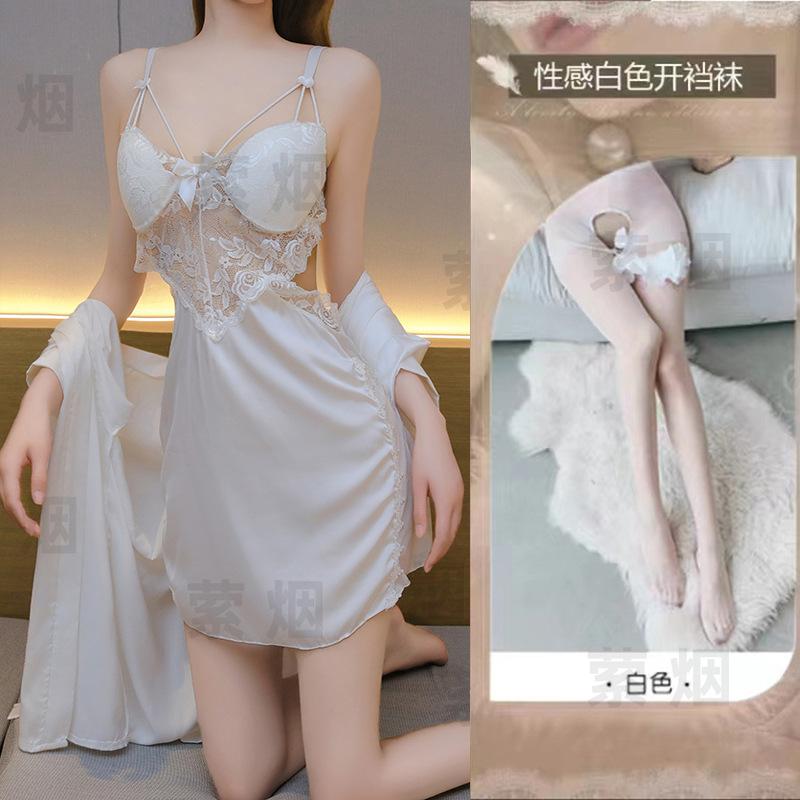 Sexy lingerie sexy lace section uniform seduction perspective passion pure lust nightdress suit