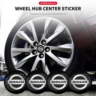 4 adet 56mm Araba Jant Merkezi Çıkartması Göbek Etiketi X-trail Qashqai Note Juke leaf Sentra Patrol Araba Şekillendirme
