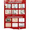 PVC Christmas Window Stickers Reusable Whole Sheet Christmas Window Decals Electrostatic Christmas Glass Window Stickers