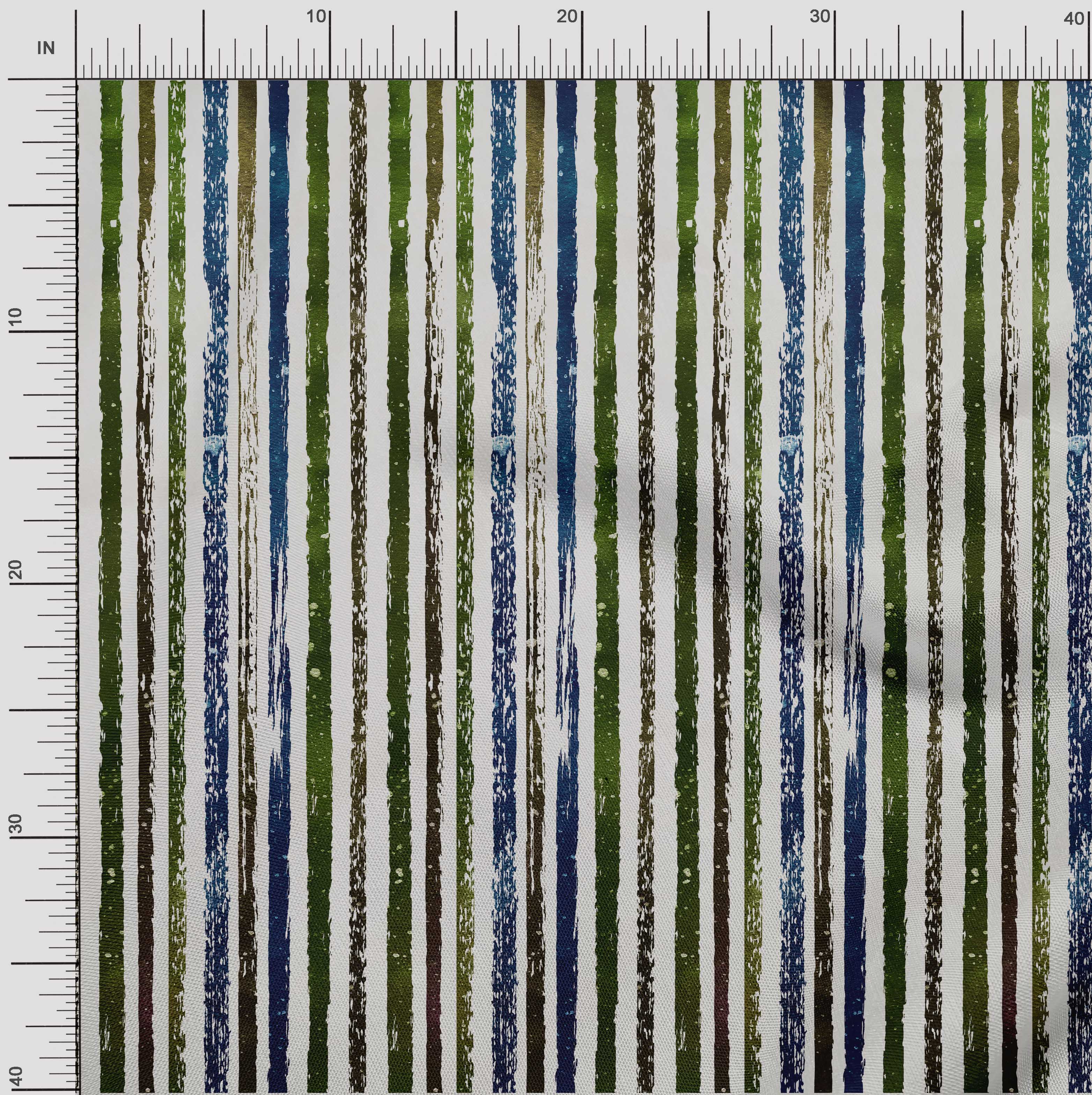 

oneOone Cotton Flex Fabric Stripe Panel Print Fabric BTY 40 Inch Wide 42 Inch Wide - Viscose Chiffon темно-зелений колір